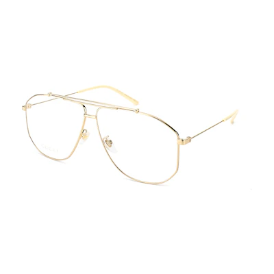 (Women) GUCCI Round Metal Optical Glasses Asian Fit Gold GG0441O-002