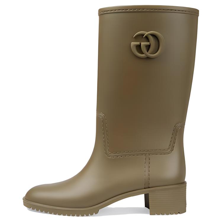 (Women) Gucci Rubber Double G Boot 'Taupe' 762700-J8710-3154