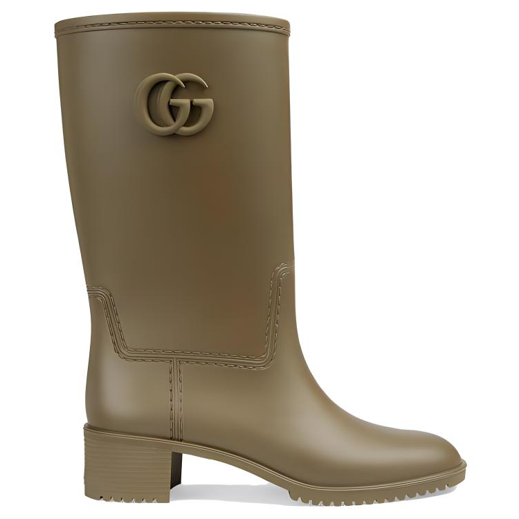 Order (Women) Gucci Rubber Double G Boot 'Taupe' 762700-J8710-3154