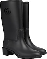 (W) 古驰双G黑色橡胶雨靴 762700-J8710-1000 Lookbook (W) 古驰双G黑色橡胶雨靴 762700-J8710-1000