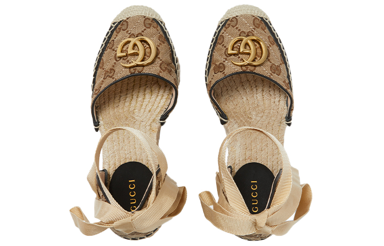 Lookbook (W) Sandal Karet Gucci GG 'Beige' 621240-HVK60-9764