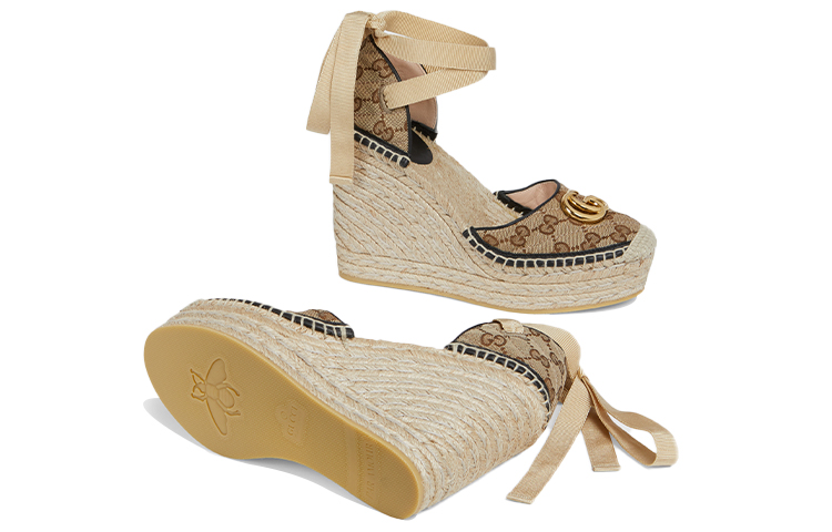 Purchase (W) Sandal Karet Gucci GG 'Beige' 621240-HVK60-9764