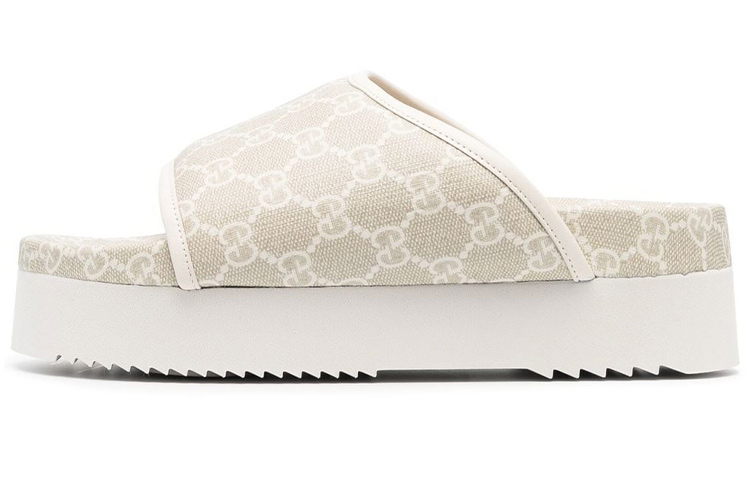 Buy (W) Gucci Sandal Karet GG 'Beige' 701004-UUL10-9695