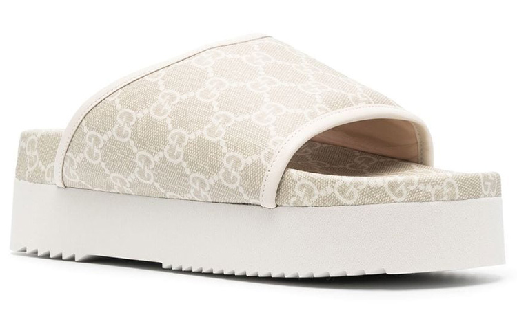 Order (W) Gucci Sandal Karet GG 'Beige' 701004-UUL10-9695