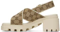 Buy (W) Ciabatte Gucci Rubber GG ''Beige'' 749795-H6320-9745