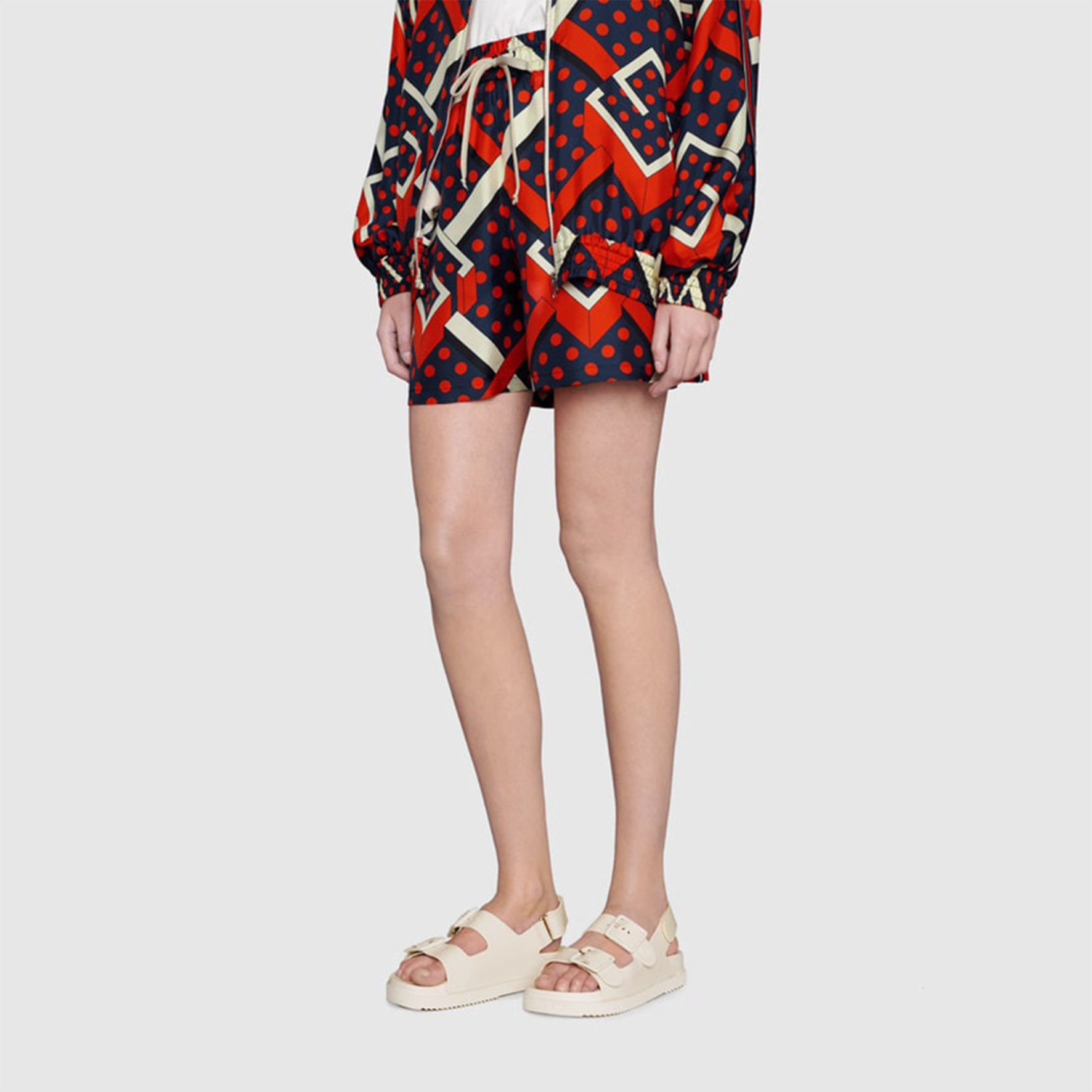 Details for (W) Sandal Geser Karet Gucci 'Beige' ‎660243-J8700-9050