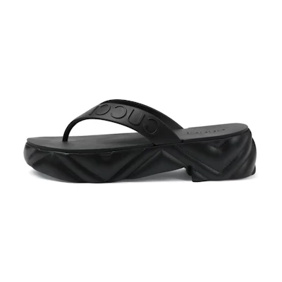 (W) Gucci Thong Platform Sandal 'Black'