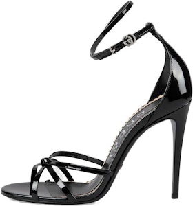 GUCCI古馳 漆皮 潮流簡約 一字帶涼鞋 11.4cm 女款 黑色 Buy GUCCI古馳 漆皮 潮流簡約 一字帶涼鞋 11.4cm 女款 黑色