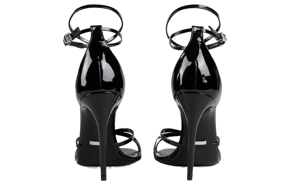 Purchase (W) グッチ ラバーGGスライド (ブラック) 748867-AAA0P-1000