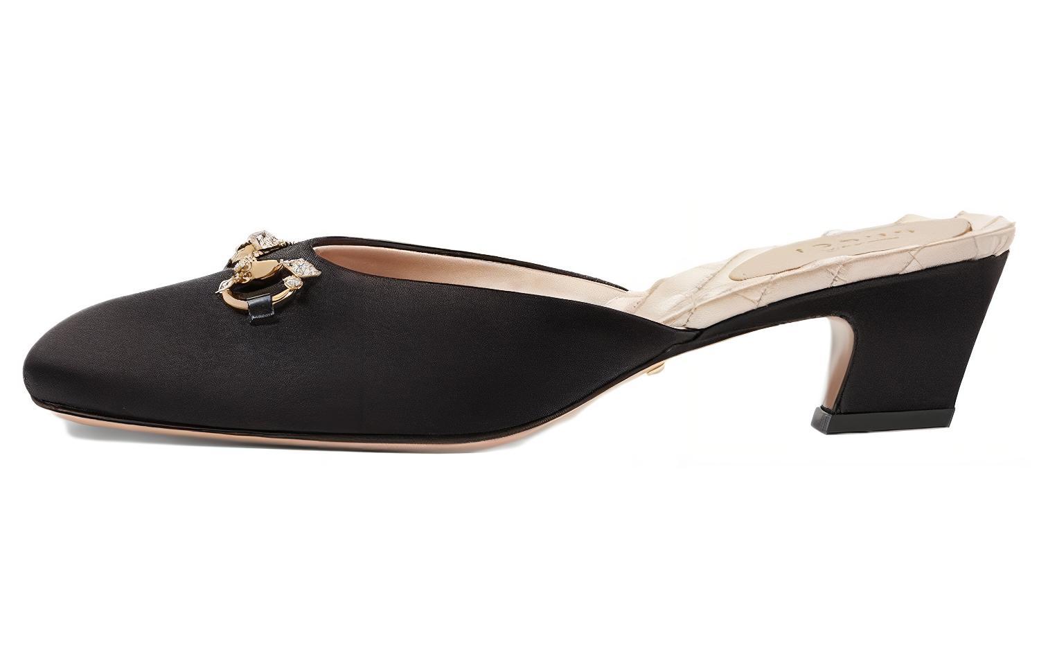 (Women) Gucci Rubber GG Slide 'Black' 757748-KND90-1000