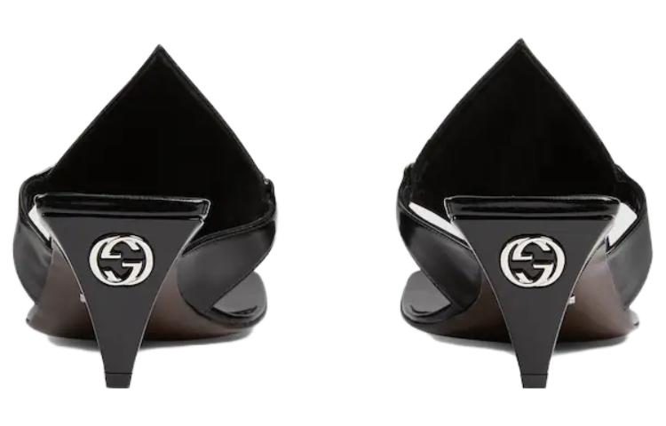 Shop (W) 구찌 러버 GG 슬라이드 (블랙) 764197-CQX10-1000