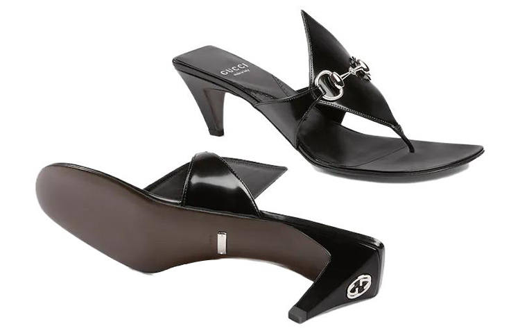 Purchase (W) 구찌 러버 GG 슬라이드 (블랙) 764197-CQX10-1000