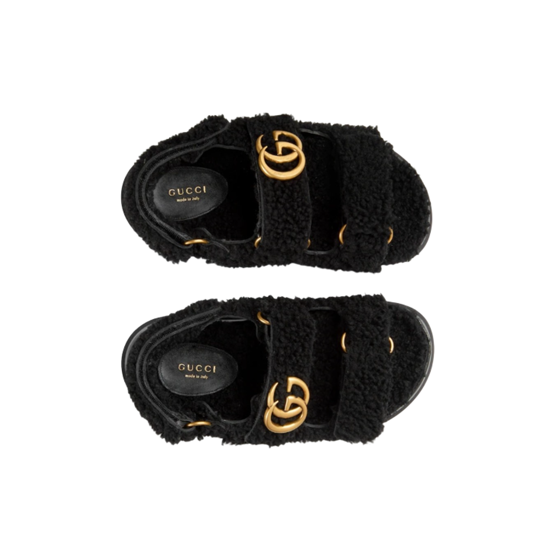 Order (W) Gucci Rubber GG Slide ''Zwart'' 771060-DEB00-1000