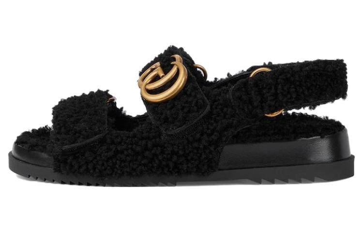 (Women) Gucci Rubber GG Slide 'Black' 771060-DEB00-1000