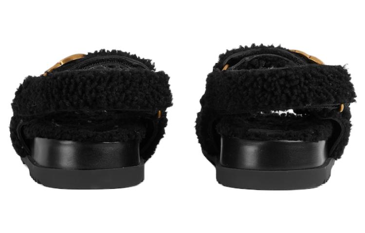 Shop (W) Gucci Sandal Karet GG 'Hitam' 771060-DEB00-1000