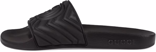 (Women) Gucci Rubber GG Slide 'Black' 602067-JD600-1000 (Women) Gucci Rubber GG Slide 'Black' 602067-JD600-1000