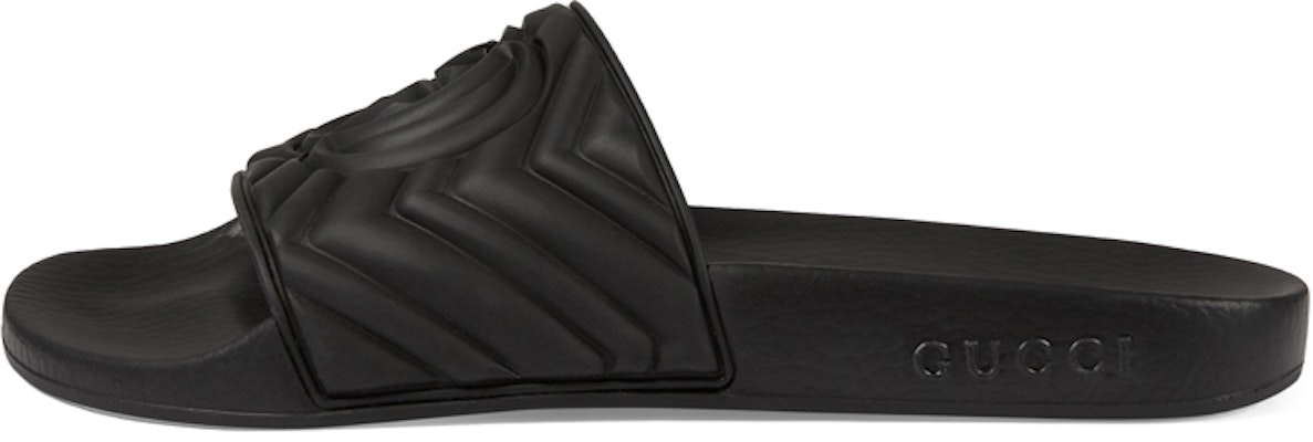 (Women) Gucci Rubber GG Slide 'Black' 602067-JD600-1000 Buy (Women) Gucci Rubber GG Slide 'Black' 602067-JD600-1000