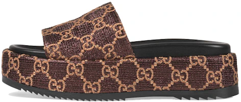 (Women) Gucci Rubber GG Slide 'Brown' 630878-2AW00-2118 (Women) Gucci Rubber GG Slide 'Brown' 630878-2AW00-2118
