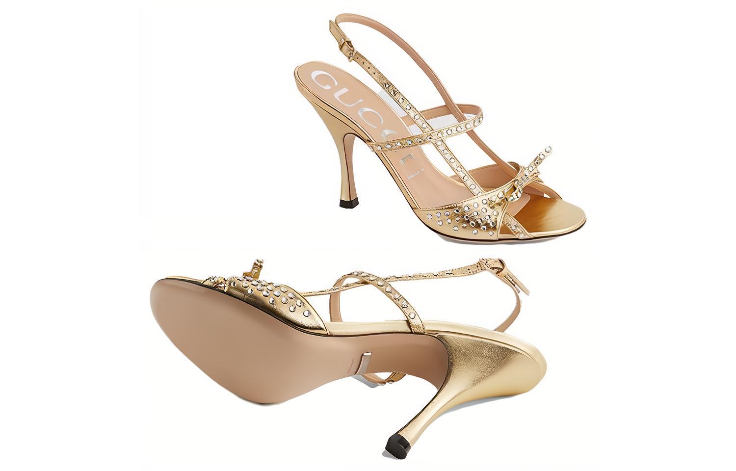 Shop (W) 구찌 러버 GG 슬라이드 (골드) 674785-B8B00-8053