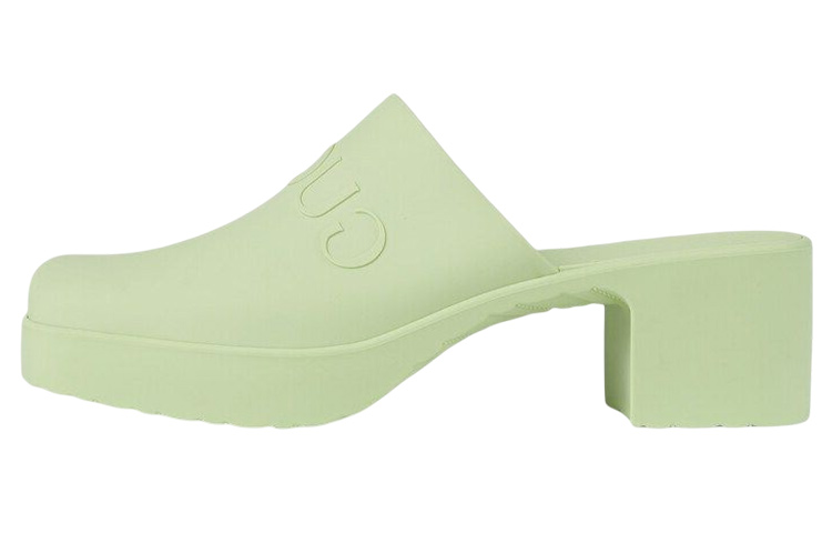 (Women) Gucci Rubber GG Slide 'Green' 725899-J8700-3801