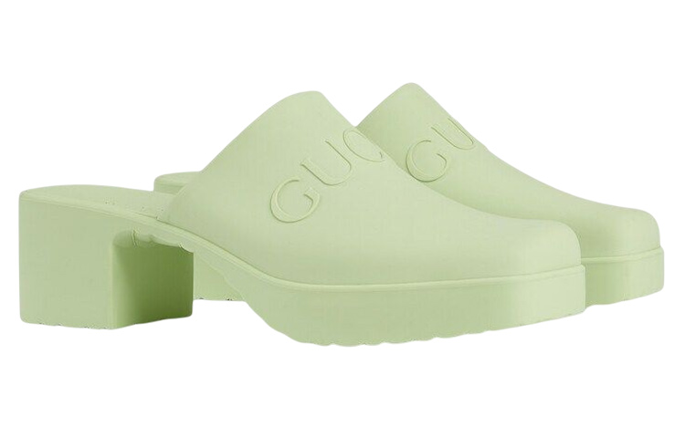Lookbook (W) Gucci Gummi GG Sandalen ''Grün'' 725899-J8700-3801