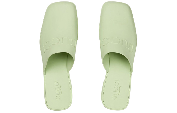 Shop (W) Gucci Gummi GG Sandalen ''Grün'' 725899-J8700-3801