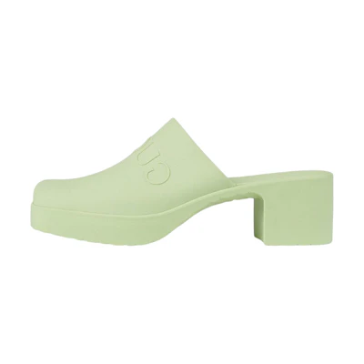(W) Gucci Rubber GG Slide 'Green'