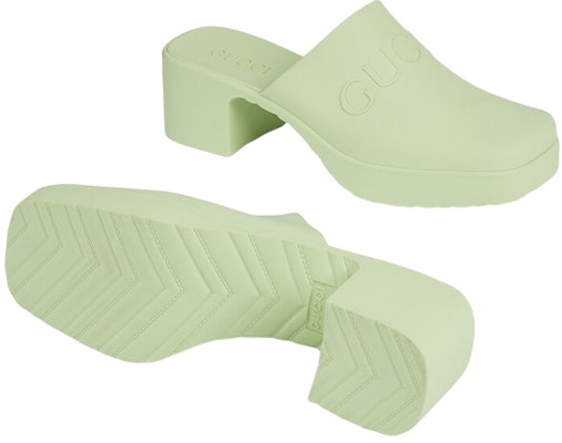 (Women) Gucci Rubber GG Slide 'Green' 725899-J8700-3801 Purchase (Women) Gucci Rubber GG Slide 'Green' 725899-J8700-3801