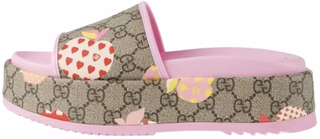 (Women) Gucci Rubber GG Slide 'Les Pommes' 664214-22K20-8961 (Women) Gucci Rubber GG Slide 'Les Pommes' 664214-22K20-8961