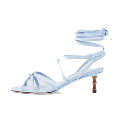 (W) Gucci Rubber GG Slide 'Light Blue'