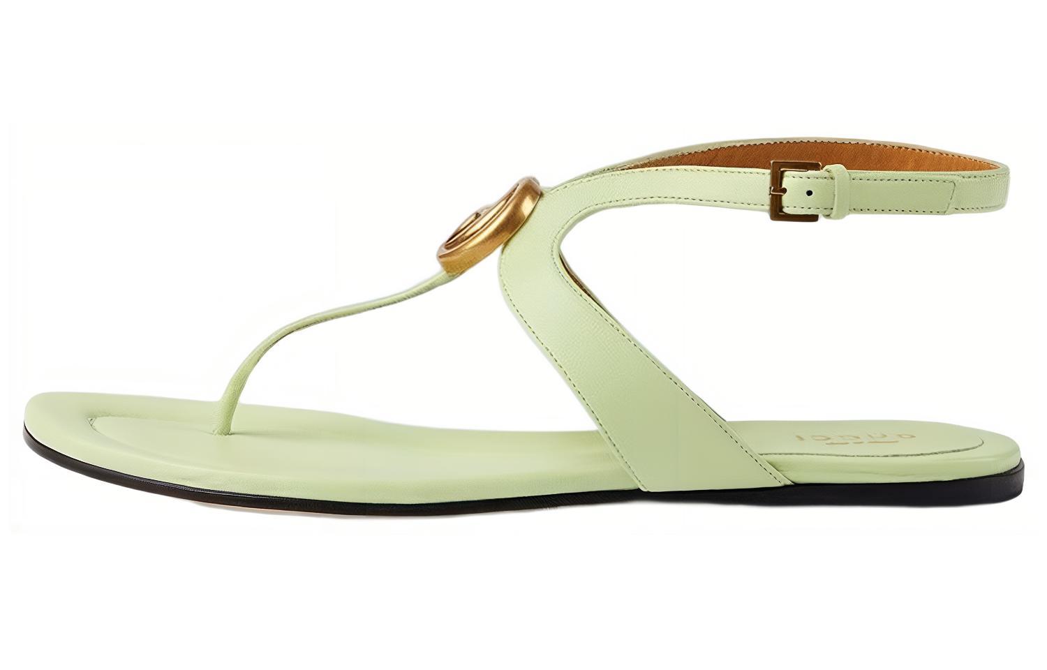 Buy (W) Gucci Selipar Getah GG 'Hijau Muda' 746030-BKO00-3801