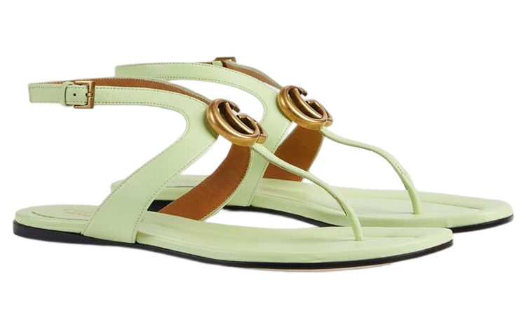 Order (W) Gucci Selipar Getah GG 'Hijau Muda' 746030-BKO00-3801