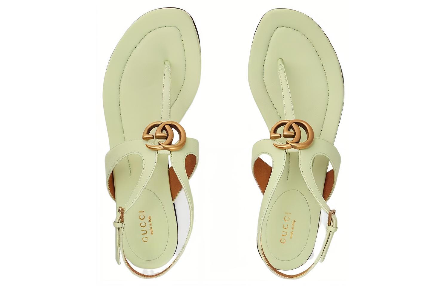 Lookbook (W) Gucci Selipar Getah GG 'Hijau Muda' 746030-BKO00-3801