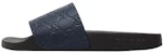 (W) Sandal Gucci Getah GG 'Biru Navy' 454330-CWC00-4157