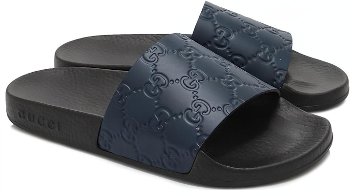 (Women) Gucci Rubber GG Slide 'Navy Blue' 454330-CWC00-4157 Order (Women) Gucci Rubber GG Slide 'Navy Blue' 454330-CWC00-4157