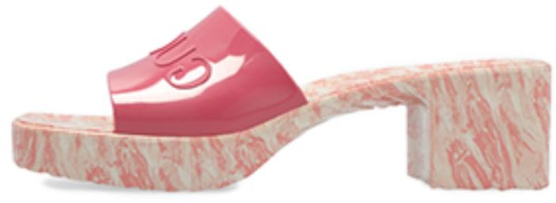 (Women) Gucci Rubber GG Slide 'Pink' 700989-JFM00-5815 Buy (Women) Gucci Rubber GG Slide 'Pink' 700989-JFM00-5815