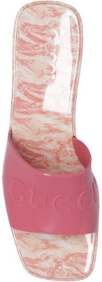 (Women) Gucci Rubber GG Slide 'Pink' 700989-JFM00-5815 Purchase (Women) Gucci Rubber GG Slide 'Pink' 700989-JFM00-5815