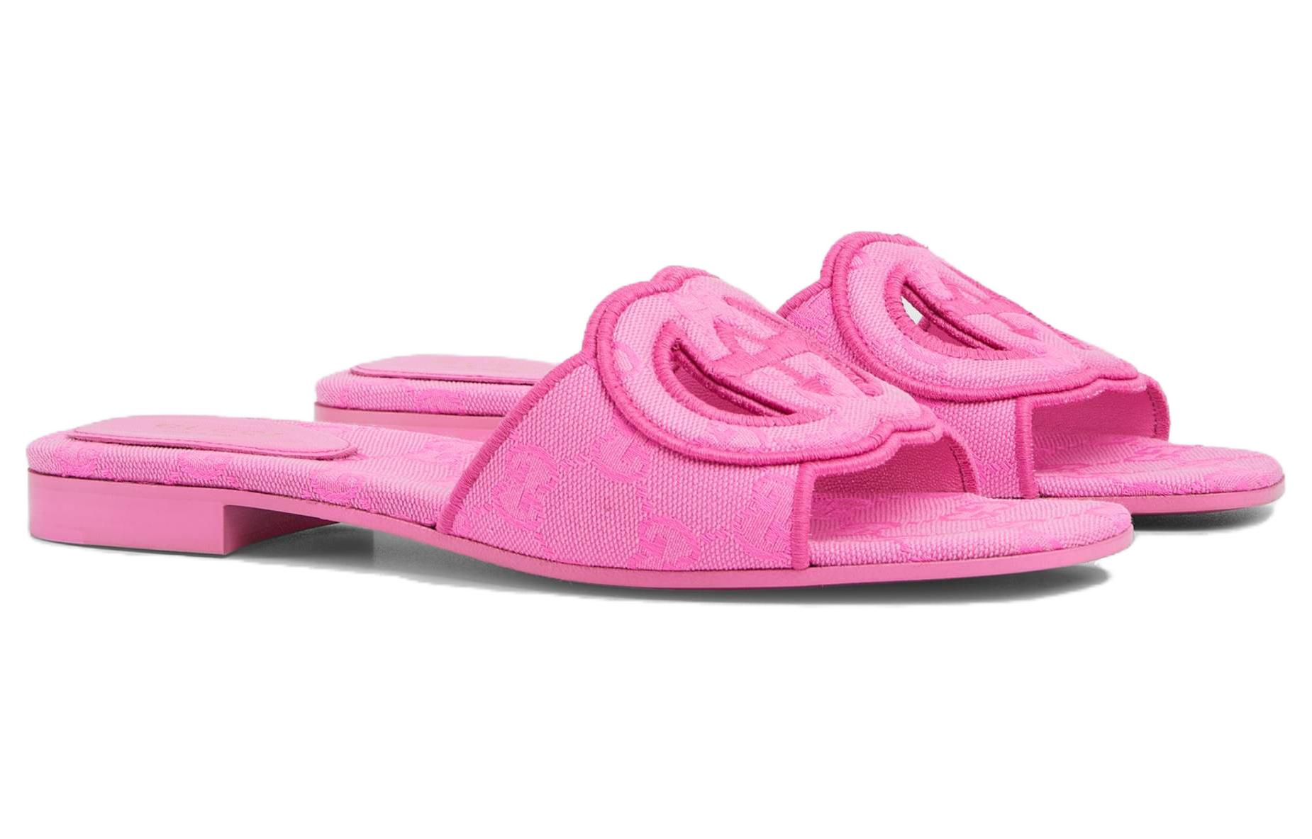 Lookbook (W) Gucci Sandal Karet GG 'Pink' 790447-9SF00-8543