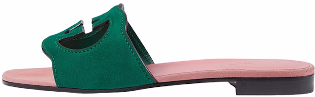 (Women) Gucci Rubber GG Slide 'Pink Green' 694451-C2000-3140 (Women) Gucci Rubber GG Slide 'Pink Green' 694451-C2000-3140