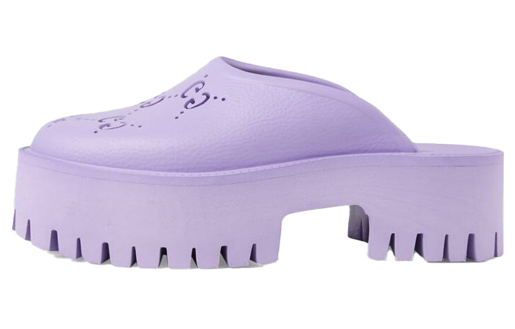 (Women) Gucci Rubber GG Slide 'Purple' 663577-JFB00-5306