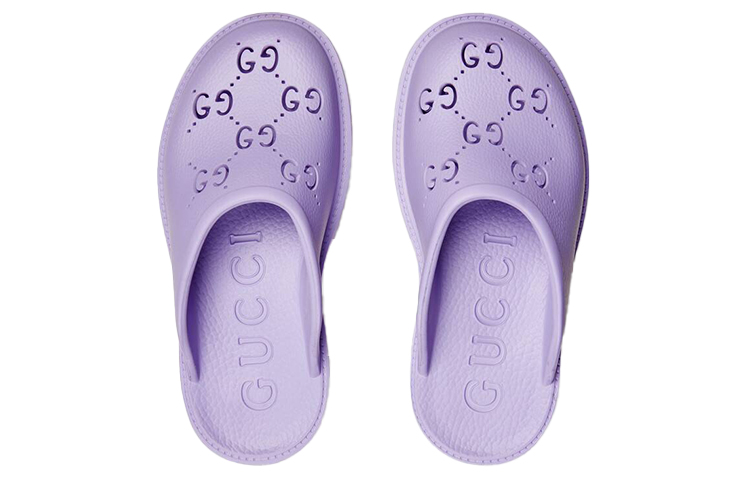 Lookbook (W) Gucci Rubber GG Slide ''Paars'' 663577-JFB00-5306