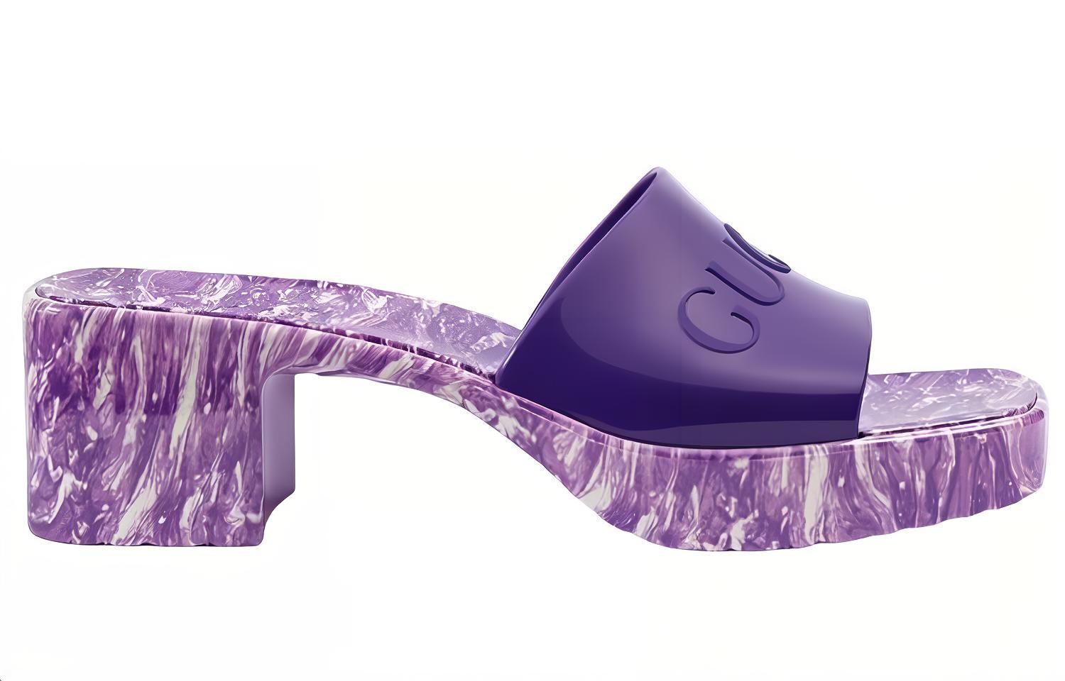 Order (W) Sandal Gucci Karet GG 'Ungu' 700989-JFM00-5235