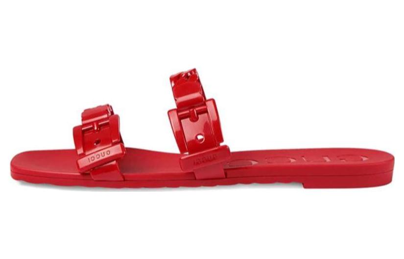 (Women) Gucci Rubber GG Slide 'Red' 624731-J8700-6433