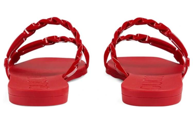 Purchase (W) Gucci Sandal Karet GG 'Merah' 624731-J8700-6433