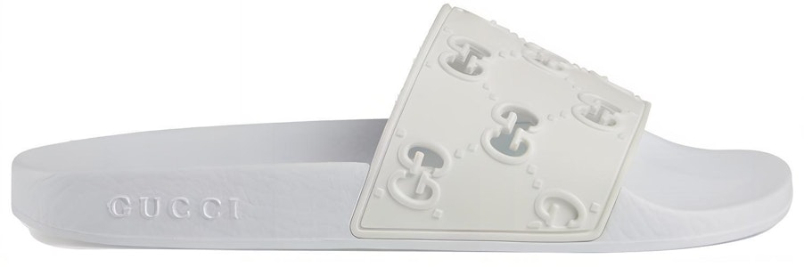 (W) 古驰 橡胶 GG 拖鞋 '白色' 573922-JDR00-9014 Order (W) 古驰 橡胶 GG 拖鞋 '白色' 573922-JDR00-9014