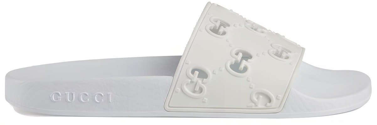 (Women) Gucci Rubber GG Slide 'White' 573922-JDR00-9014 Order (Women) Gucci Rubber GG Slide 'White' 573922-JDR00-9014