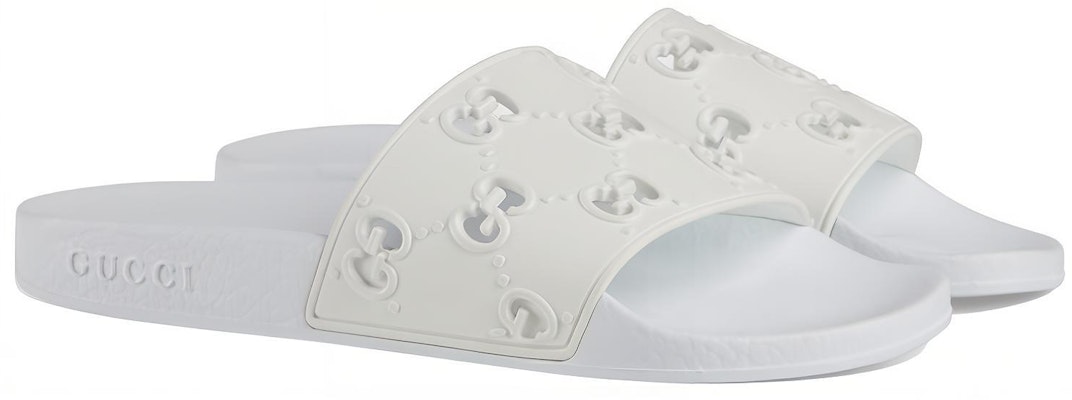 (Women) Gucci Rubber GG Slide 'White' 573922-JDR00-9014 Lookbook (Women) Gucci Rubber GG Slide 'White' 573922-JDR00-9014