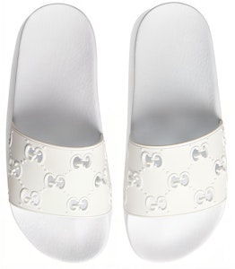 (W) 古驰 橡胶 GG 拖鞋 '白色' 573922-JDR00-9014 Shop (W) 古驰 橡胶 GG 拖鞋 '白色' 573922-JDR00-9014