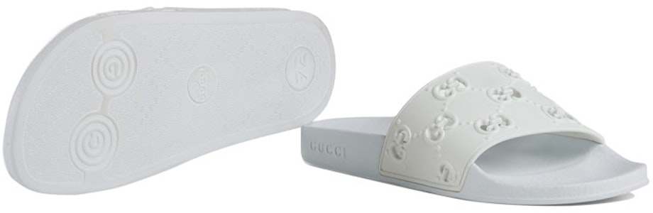 (W) 古驰 橡胶 GG 拖鞋 '白色' 573922-JDR00-9014 Details for (W) 古驰 橡胶 GG 拖鞋 '白色' 573922-JDR00-9014
