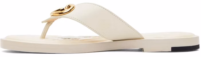 (Women) Gucci Interlocking G Thong Sandal 'White Leather' 695207-A3N00-9022 (Women) Gucci Interlocking G Thong Sandal 'White Leather' 695207-A3N00-9022
